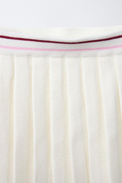 ZARA ЮБКА В СКЛАДКУ, ЭКРЮ