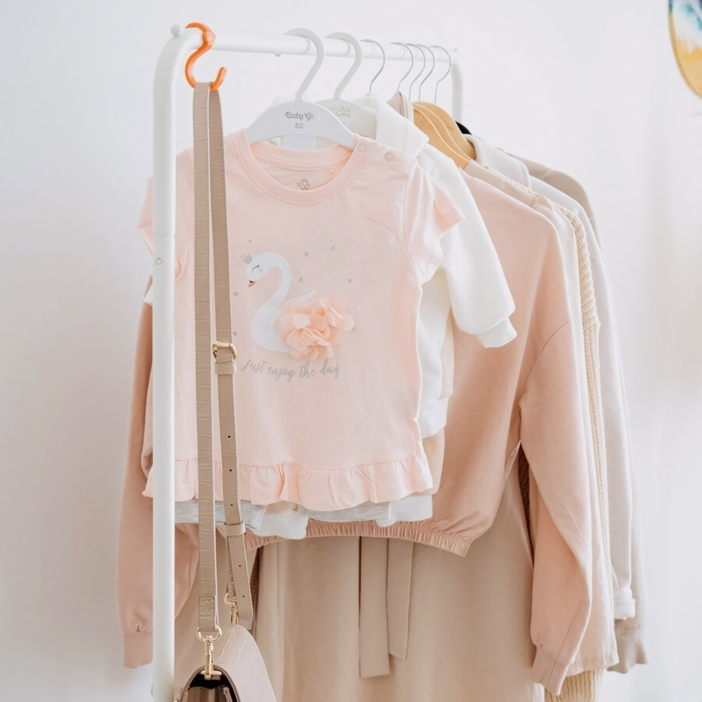 Вешалка гардеробная "Радуга 3" белая