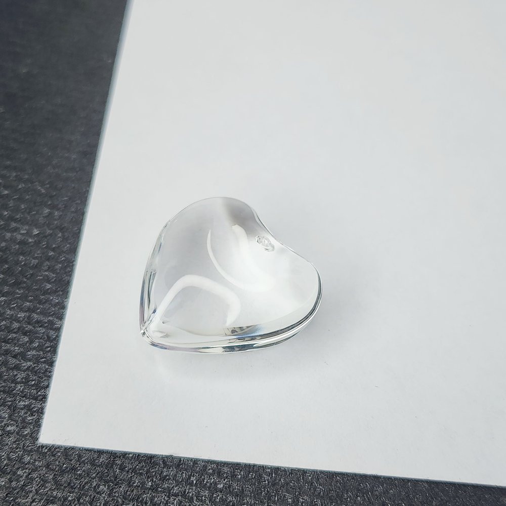 Сердце хрустальное, подвеска, 20мм, штучно