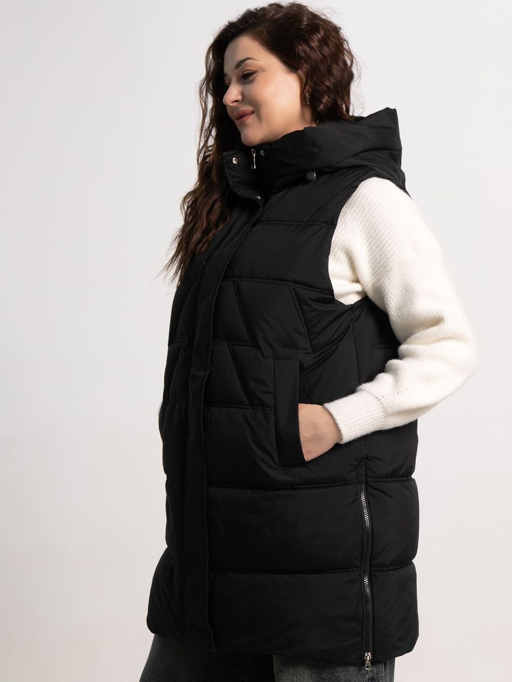 Жилет утепленный Вега (черный) Б15305-18М LT Collection