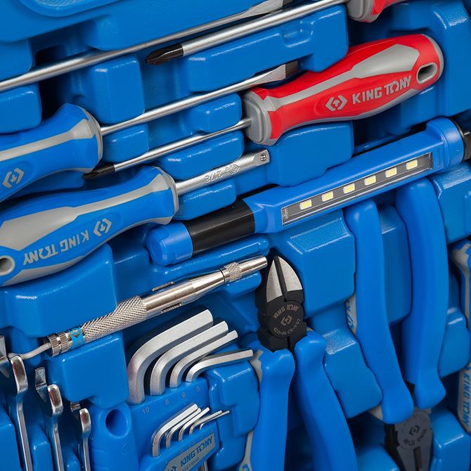 KING TONY (7510MR) Набор инструментов универсальный, 110 предметов