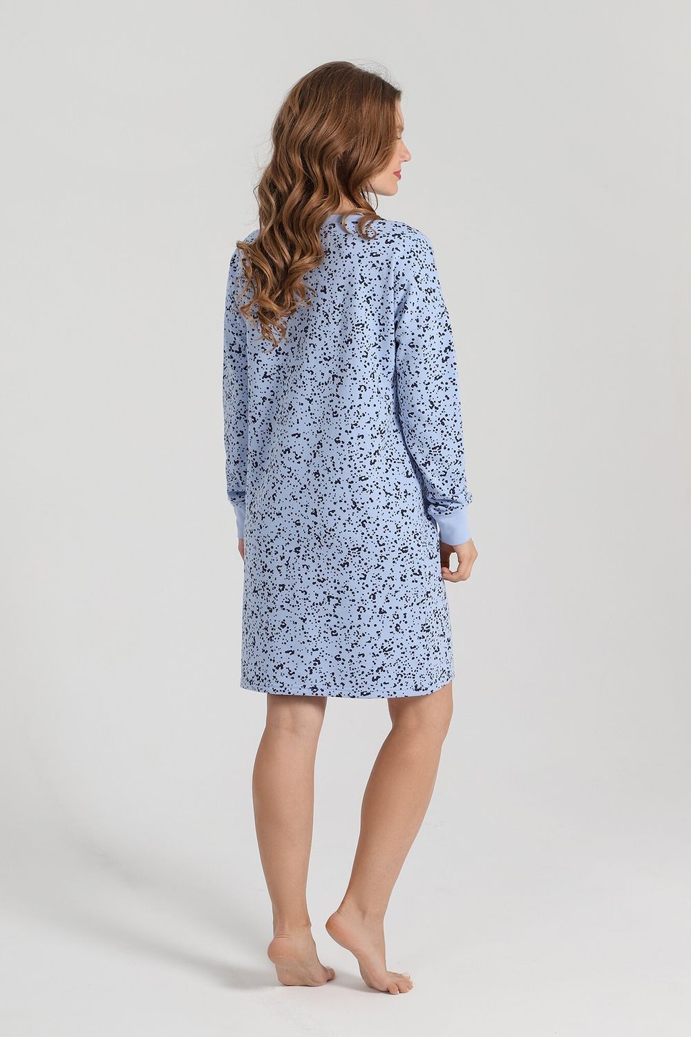 Ночная сорочка Россыпь-1 Виотекс ГОЛУБОЙ