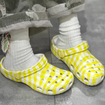 Crocs Classic Gingham Clog Daylily