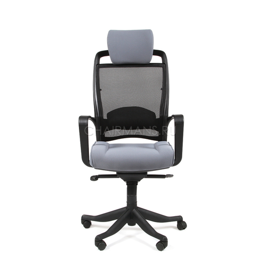 Кресло руководителя Chairman 283 сетка/ткань черный/серый