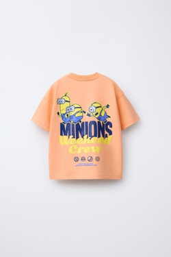 ZARA ФУТБОЛКА С ПРИНТОМ MINIONS ©, ОРАНЖЕВЫЙ