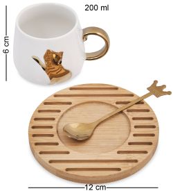 MUG-414/1 Чайная пара «Кошечка»