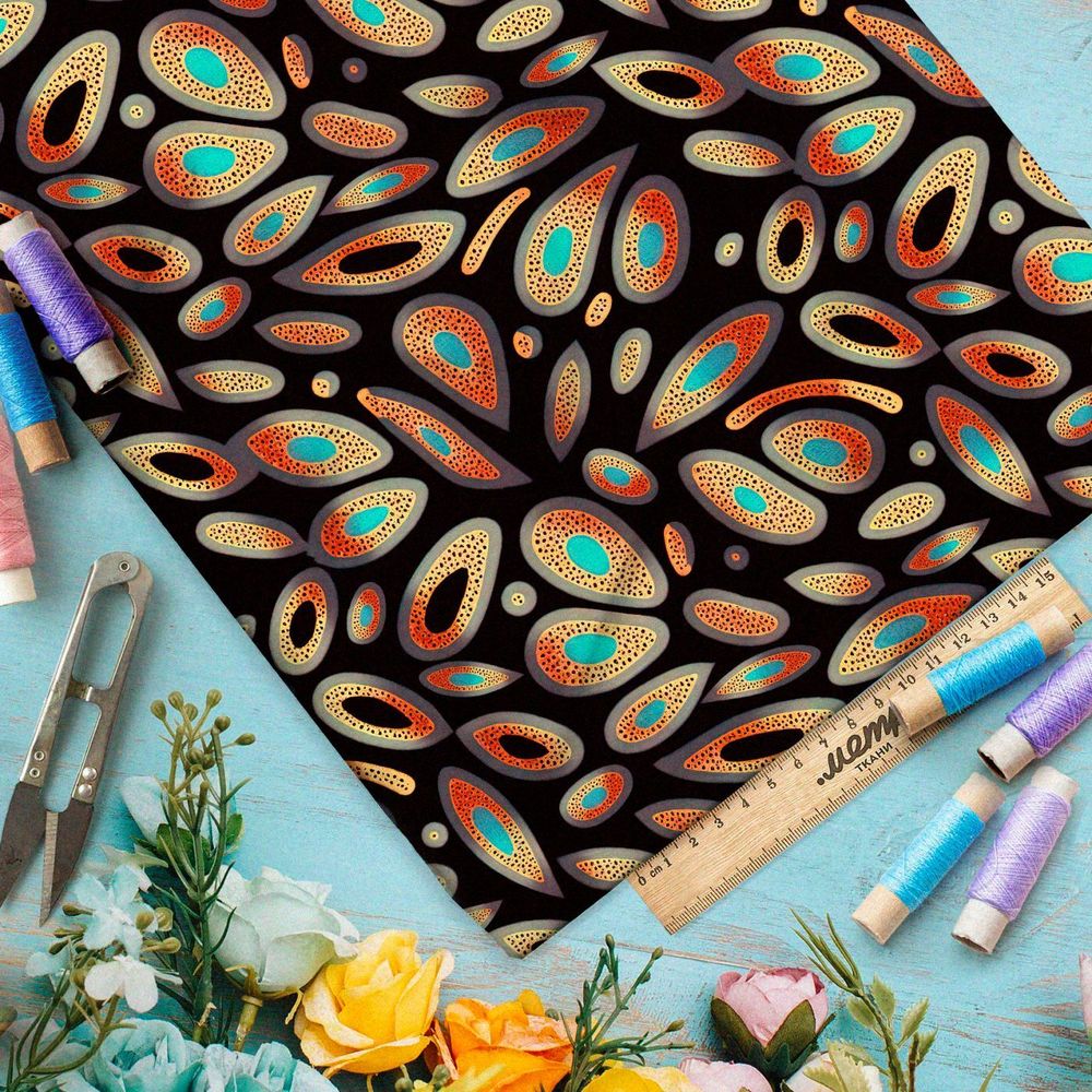 Ткань Ниагара Софт экзотический взгляд