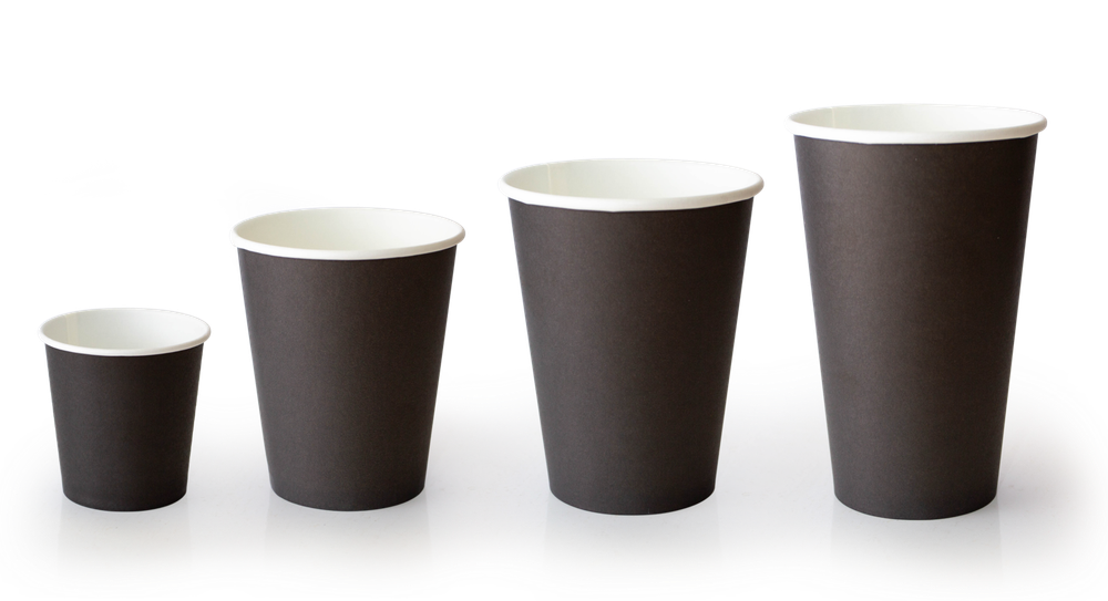 Стакан бум 450мл ЧЕРНЫЙ (50шт/1000/800) d=90