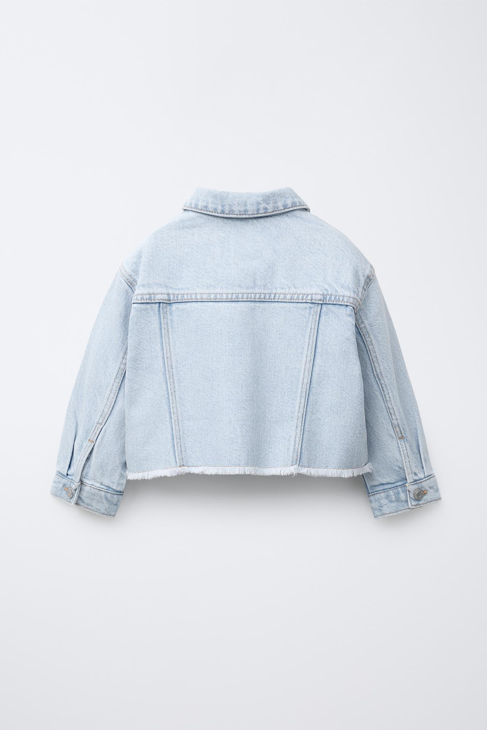 ZARA ДЖИНСОВАЯ КУРТКА-РУБАШКА, ГОЛУБОЙ