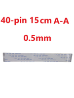 Шлейф FFC 40-pin Шаг 0.5mm Длина 15cm Прямой A-A AWM 20624 80C 60V VW-1