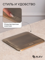 Горизонтальная двойная розетка, бронзовая
