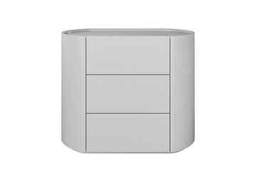 Комод Lagom 3 ящика ширина 90 см (светло-серый)