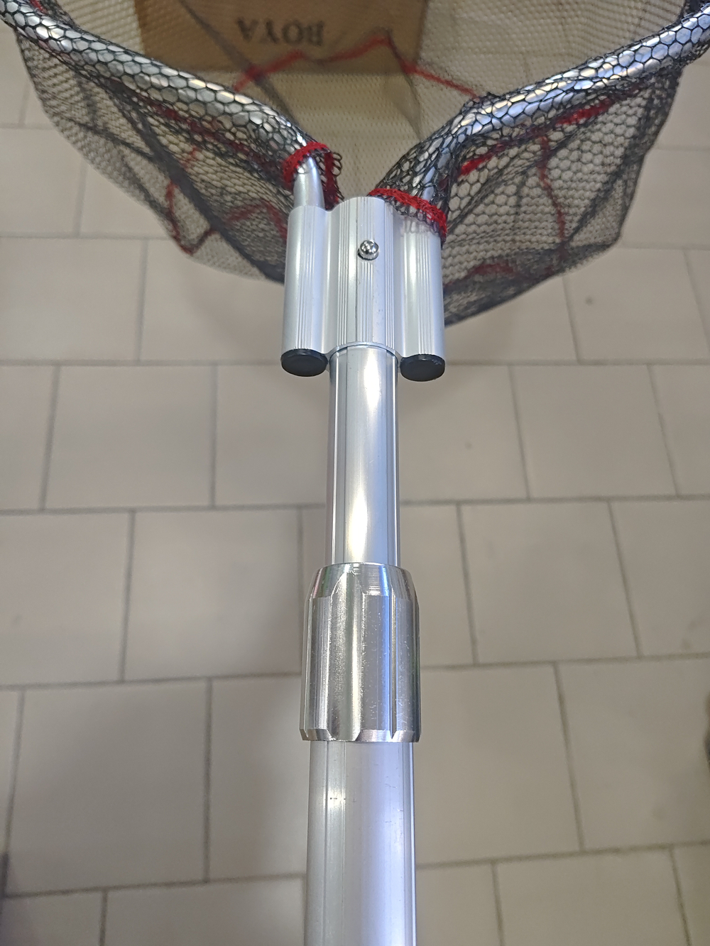 Подсак для ловли рыбы прорезиния телескопический ручка 1.5./60#