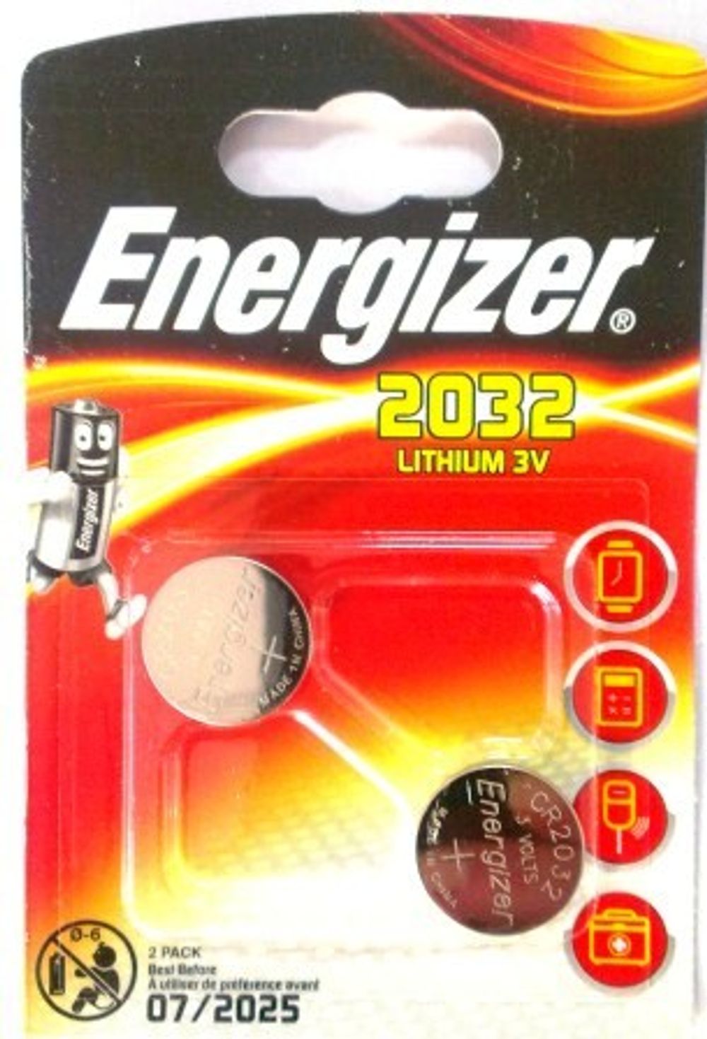 Элемент питания ENR CR2032 Lithium S FSB2 E301021401  1/10