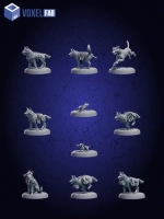 Собаки Красная Бригада,10 шт, набор Trench Crusade,