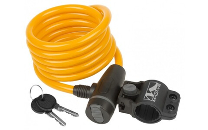 Замок велосипедный противоугонный S 10.18 оранжевыйM-WAVE