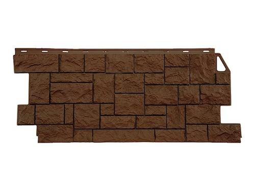 Цокольная панель Камень дикий Файнбер Коричневый