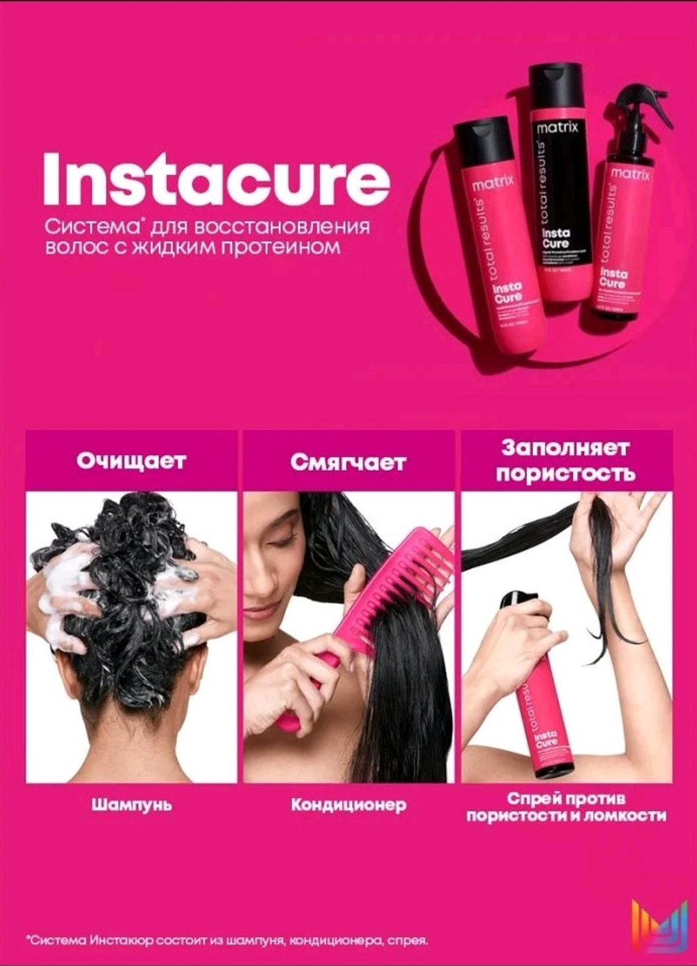 Matrix Instacure несмываемый уход для волос 190 мл.