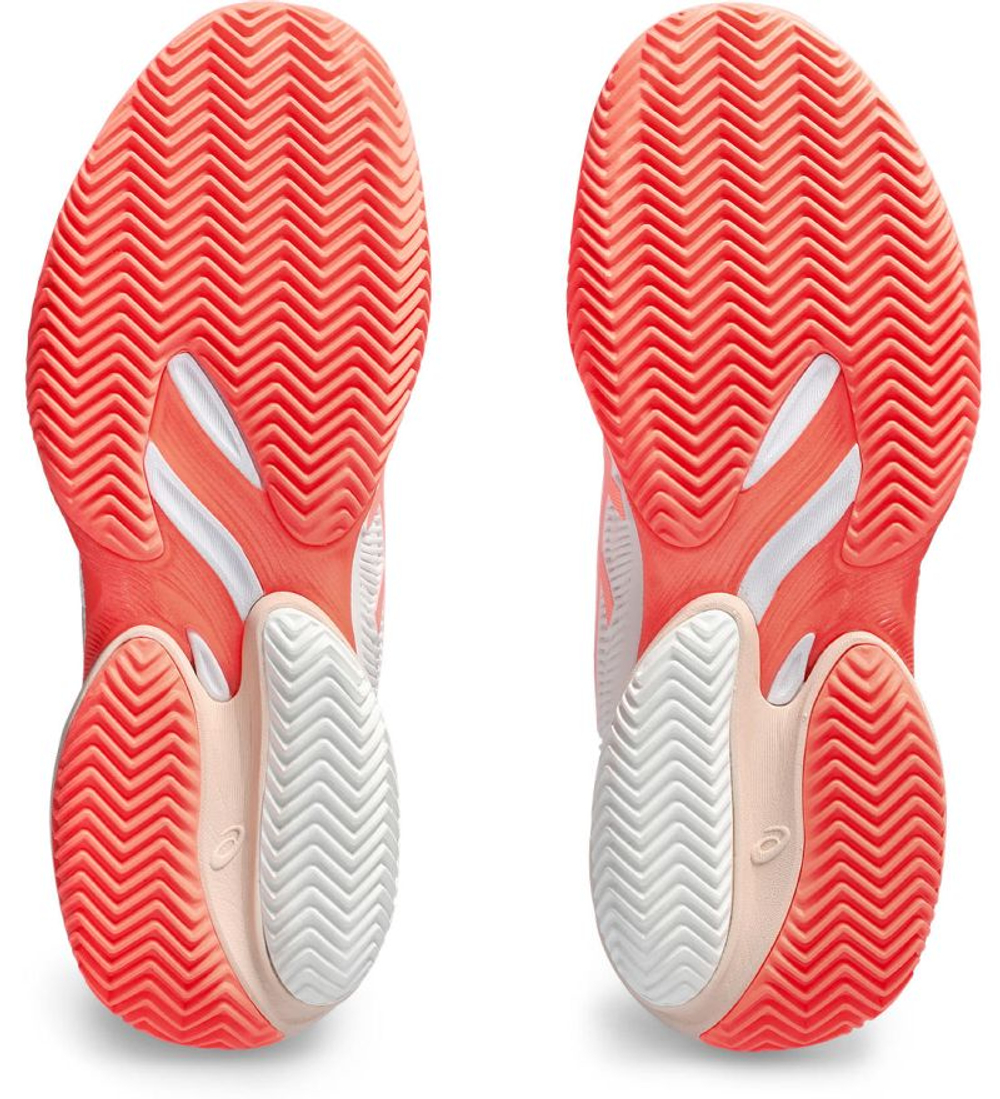 Женские теннисные кроссовки Asics Court FF 3 Clay - white/sun coral
