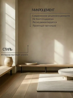 Декоративная штукатурка Микроцемент, (Универсальный средняя фракция 0.1-0.6 мм)10кг SIMI FINE CEMENT ARTE (Бежевый)