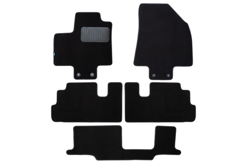 Коврики в салон для INFINITI QX60 (II) 2021- внедорожник 5 дв., 8 мест, 5 шт (текстиль) арт.KLEVER0307601622110KH