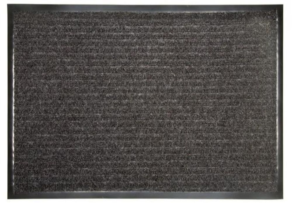 Коврик влаговпитывающий ребро 3:2 черный 120х180 см