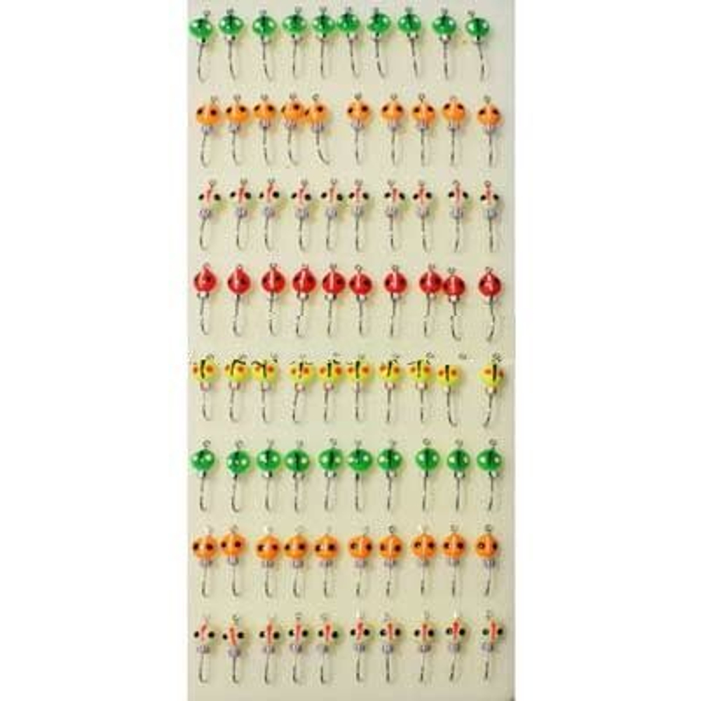 Мормышка фосфорная Жук d4, 100шт