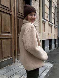 Дубленка Тэдди Элит бежевый