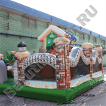 Коммерческий надувной батут "Терем" 6*6*4 м