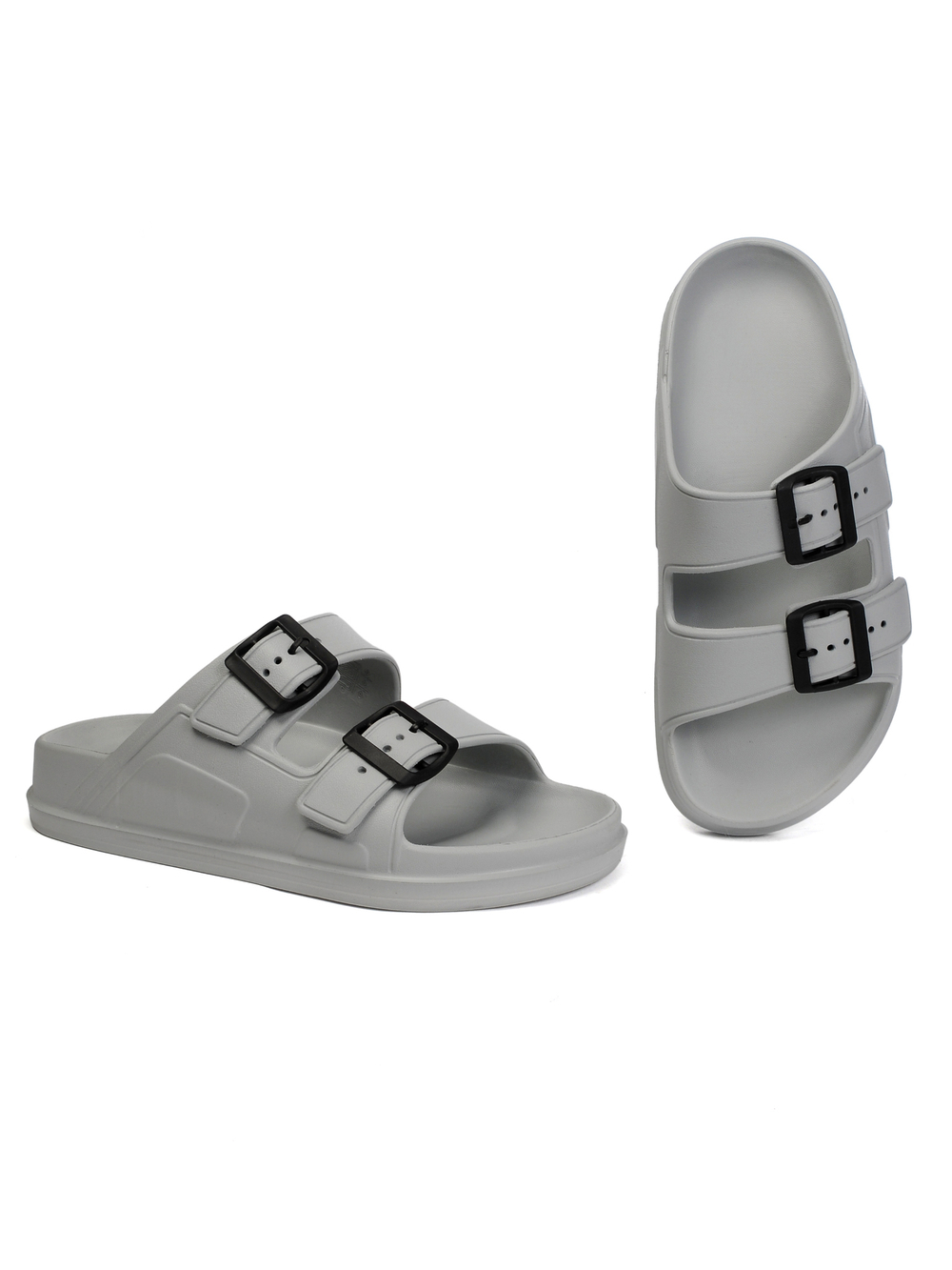 Сабо женские серые