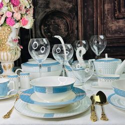 Lenardi 145-572 Обеденный сервиз 105пр. ТИФФАНИ в под.уп.(х0,5)Костяной фарфор
