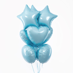 Сердце 18" Светло-голубой / Baby blue Fm