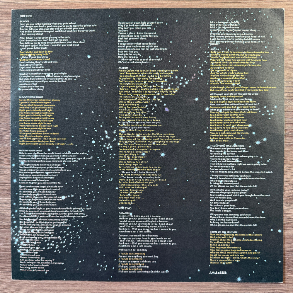 Supertramp - Crime Of The Century (Англия 1974г.)