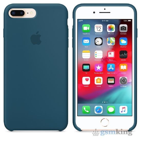Silicone Case iPhone 8/7 Plus Cosmos Blue «Космический синий»