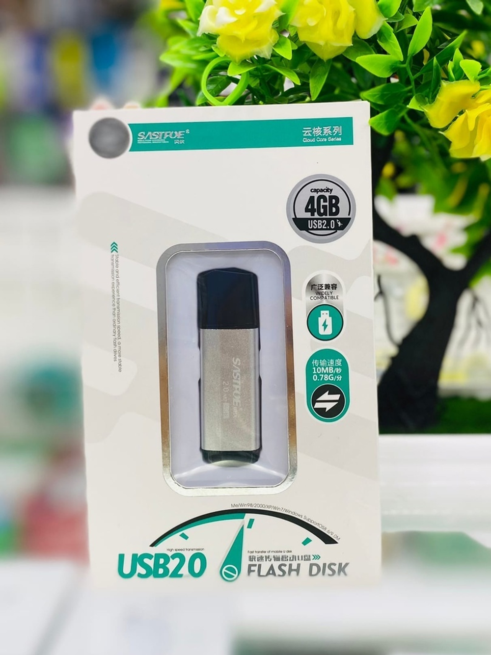 USB Флешка 256GB Sastfoe, USB 2.0, серебро
