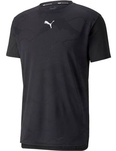 Мужская теннисная футболка Puma Train Vent Short Sleeve - puma black/jacquard