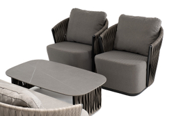 "Флоренция" лаунж-зона из искусственного ротанга, цвет графит