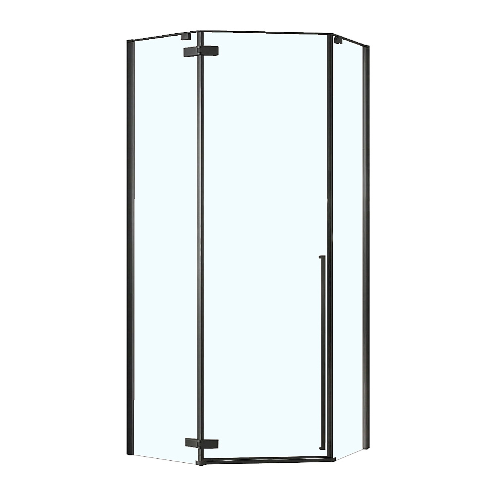Душевой уголок Loranto NEO CS-22107B 100x100 прозрачное стекло/профиль черный