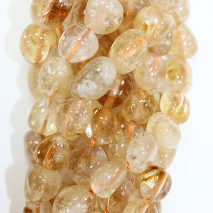 Цитрин галтовка бусин 7-11мм
