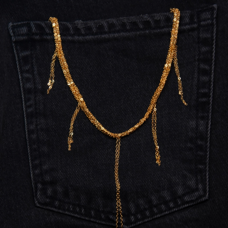 Плетенное колье – Позолота