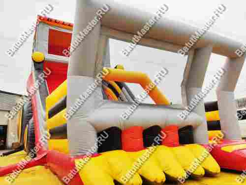 Детский надувной батут-горка "Бульдозер" 12*5*8 м