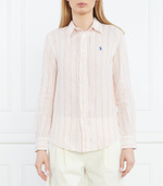 Льняная рубашка POLO RALPH LAUREN - оранжевый(211910644)
