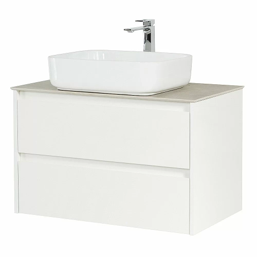 Тумба с раковиной и столешницей BelBagno KRAFT 80 Bianco Opaco