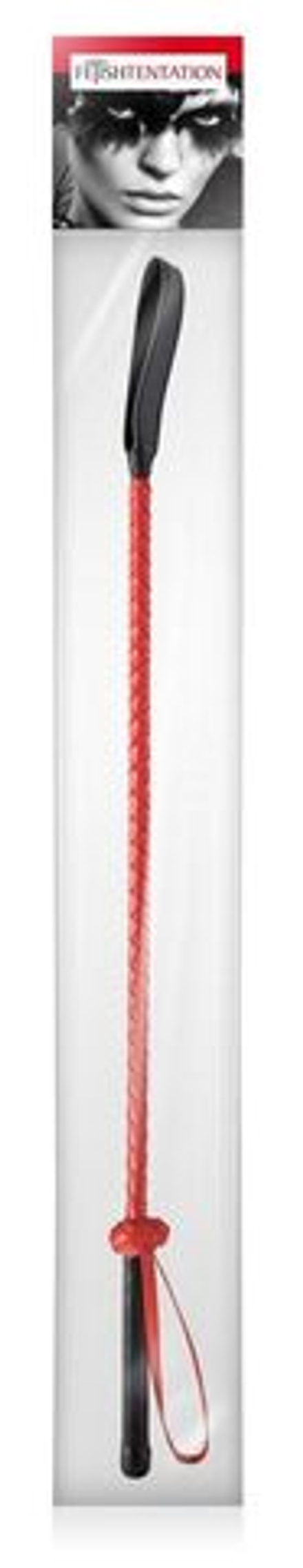 Красно-черный гладкий стек - 71 см.