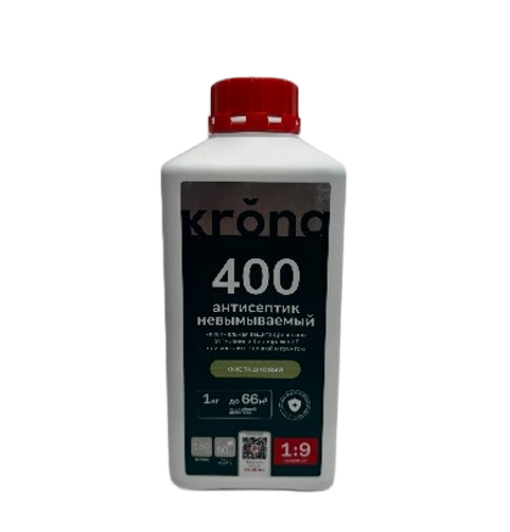 KRONA Антисептик невымываемый 400, 1 кг. Концентрат 1:9