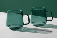 Набор из 2-х стеклянных кружек Sala MW593-LQ0094, 400 мл, зеленый