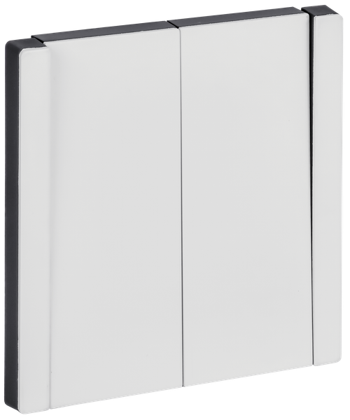 FORTE&PIANO Выключатель 2-клавишный перекрестный 10А FP209M металл белый IEK