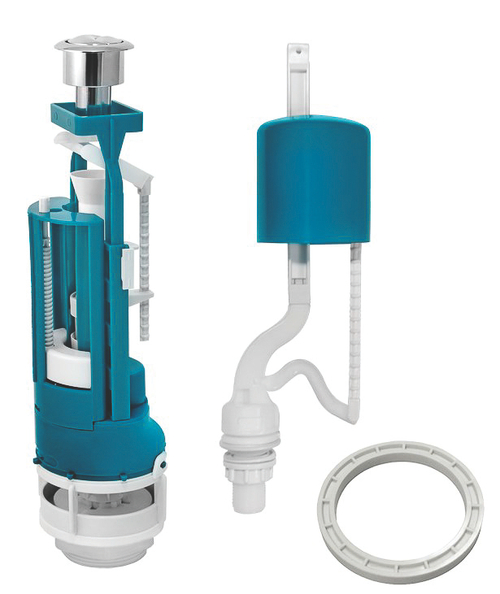 Арматура водосливная Инкоэр СБ2-НпрНРФ-АА-В Р 2 кнопки (хром)