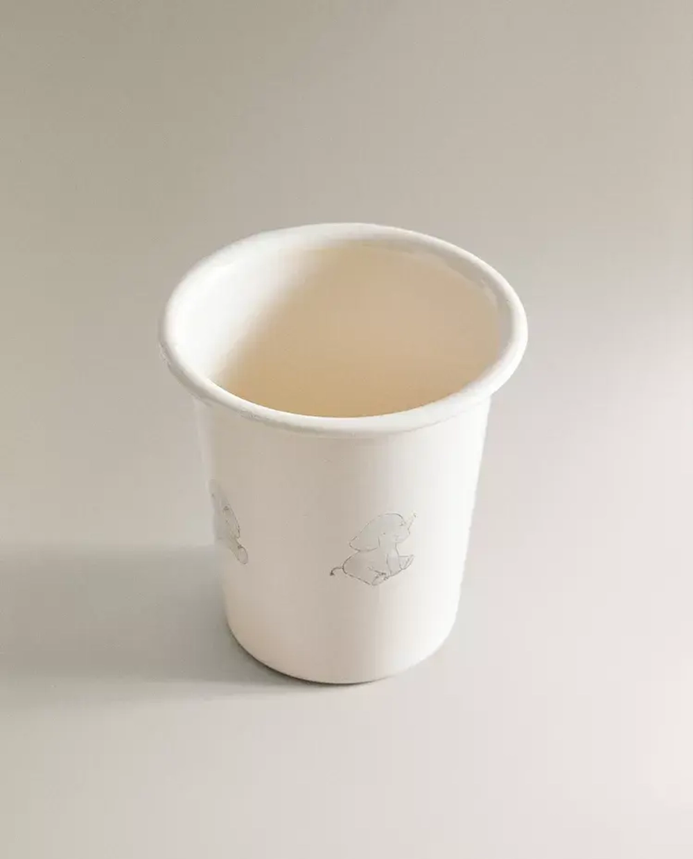 ZARA HOME ДЕТСКИЙ СТАКАН ДЛЯ ЗУБНЫХ ЩЕТОК, КРЕМОВЫЙ