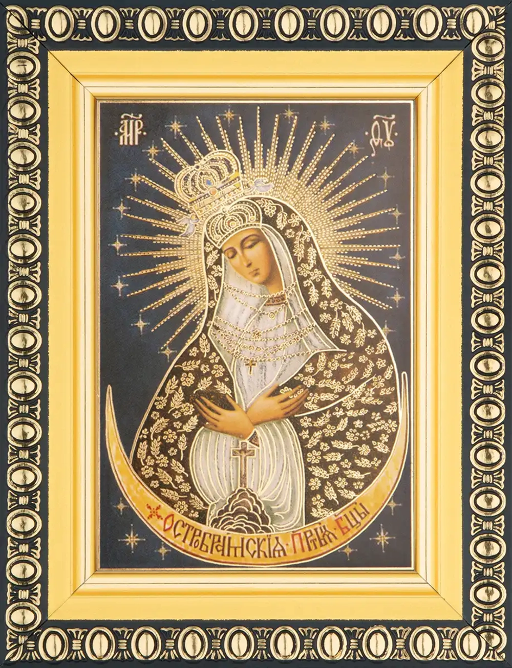 Икона БМ "Остробрамская" 6х9 в раме 8х11